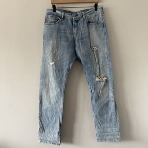 Levis 501 90s Jeans Womens 31x32 Button Fly Straight Leg Loose Y2K Cotton Denim